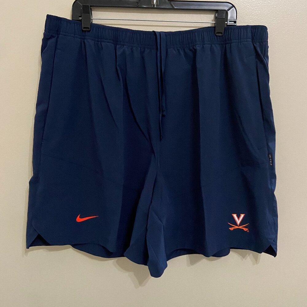 Nike Virginia UVA Cavaliers Football Team Issue On-Field Training Shorts Men